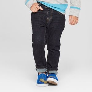 Toddler Boys’ Pull-On Skinny Fit Jeans Blue Denim